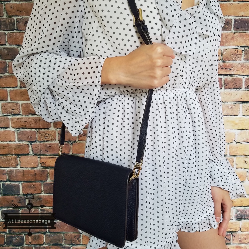 Tory Burch t Bombe SMALL crossbody navy BLUE bag - Picture 3 of 8